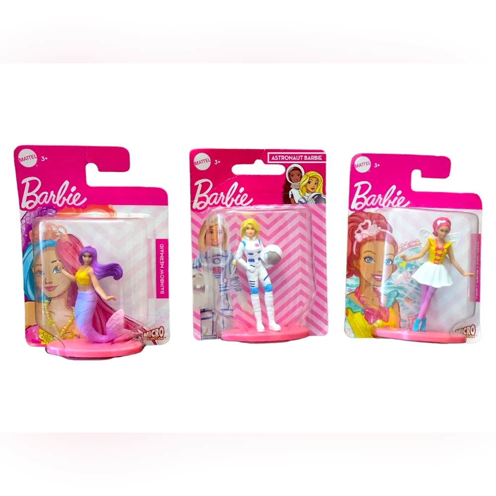 NWT Bundle of 3 Barbie Micro Collection Toys